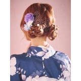 しだれフラワー×メッシュレースヘアアクセサリー4点セット 浴衣小物 Uピン | Tika | 詳細画像2