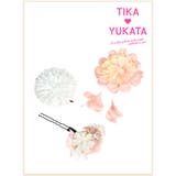 しだれ花大輪フラワーヘアアクセサリー3点セット 浴衣小物 和装小物 | Tika | 詳細画像1