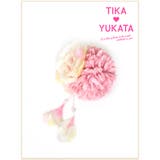 ボリュームフラワー×しだれ花ヘアクリップ 浴衣小物 浴衣アクセサリー | Tika | 詳細画像1