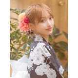 垂れパールダリア×カラフルマムヘアアクセサリー8点セット 浴衣小物 Uピン | Tika | 詳細画像2