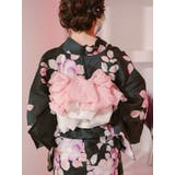 ソフトオーガンジー×よろけ縞飾り兵児帯 浴衣小物 飾り帯 | Tika | 詳細画像2 