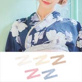 モカ | フラワー総レース×縁取りパール飾りつけ衿 重ね衿 浴衣小物 | Tika