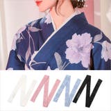 ホワイト | フラワー総レース飾りつけ衿 重ね衿 浴衣小物 | Tika