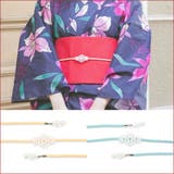 クリーム | パール付き飾り帯紐 ビジュー 帯紐 | Tika