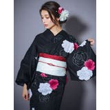 Tika 艶めく黒地に咲き誇るモダン薔薇浴衣2点セット 浴衣 | Tika | 詳細画像2 