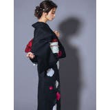 Tika 艶めく黒地に咲き誇るモダン薔薇浴衣2点セット 浴衣 | Tika | 詳細画像3 