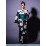 モノトーン×ダリア柄セパレート浴衣3点セット 作り帯 下駄 | Tika | 詳細画像7 