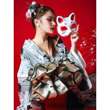 マルチカラーローズ柄花魁浴衣5点セット 浴衣 平帯 | Tika | 詳細画像4