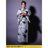 マルチカラーローズ柄花魁浴衣5点セット 浴衣 平帯 | Tika | 詳細画像8