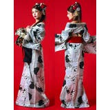 マルチカラーローズ柄花魁浴衣5点セット 浴衣 平帯 | Tika | 詳細画像7