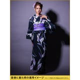 濃紺菖蒲柄花魁浴衣5点セット 浴衣 平帯 | Tika | 詳細画像8