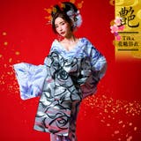 清涼カラー水彩百合柄花魁浴衣5点セット 浴衣 兵児帯 | Tika | 詳細画像1