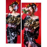 クラシカルモノトーン菖蒲柄花魁浴衣5点セット 浴衣 平帯 | Tika | 詳細画像3