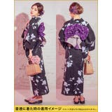 クラシカルモノトーン菖蒲柄花魁浴衣5点セット 浴衣 平帯 | Tika | 詳細画像8