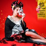 クラシカルモノトーン菖蒲柄花魁浴衣5点セット 浴衣 平帯 | Tika | 詳細画像1