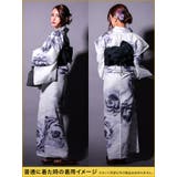大輪白牡丹柄花魁浴衣5点セット 浴衣 平帯 | Tika | 詳細画像9