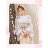 フェミニンホワイトフラワーワンピース浴衣3点セット 二部式浴衣 キャミワンピース | Tika | 詳細画像2