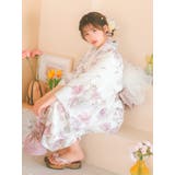 水彩フラワーデザインワンピース浴衣3点セット 羽織 ワンピース | Tika | 詳細画像2