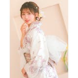水彩フラワーデザインワンピース浴衣3点セット 羽織 ワンピース | Tika | 詳細画像5