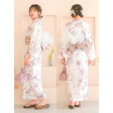 水彩フラワーデザインワンピース浴衣3点セット 羽織 ワンピース | Tika | 詳細画像8