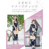 アンティーク調フラワーワンピース浴衣3点セット レトロ浴衣 sweet浴衣 | Tika | 詳細画像3
