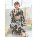 モノトーンヴィンテージフラワーワンピース浴衣3点セット 羽織 ワンピース | Tika | 詳細画像6