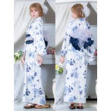 水彩ニュアンスフラワー柄ワンピース浴衣3点セット sweet浴衣 ガーリー浴衣 | Tika | 詳細画像9