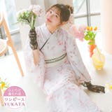 ニュアンスフラワーデザインワンピース浴衣3点セット 羽織 ワンピース | Tika | 詳細画像1