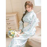 ニュアンスフラワーデザインワンピース浴衣3点セット 羽織 ワンピース | Tika | 詳細画像6