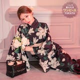 Tika大柄大正ロマン風ワンピース浴衣3点セット 浴衣(羽織) ワンピース | Tika | 詳細画像1