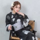 モノトーン菊柄浴衣3点セット 浴衣セット レディース浴衣 | Tika | 詳細画像1