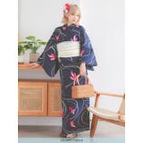 流水×金魚柄浴衣3点セット レトロ浴衣 兵児帯 | Tika | 詳細画像7