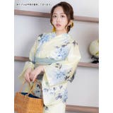 水彩デザイン菊柄浴衣3点セット レトロ浴衣 ガーリー浴衣 | Tika | 詳細画像4