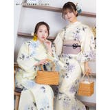 水彩デザイン菊柄浴衣3点セット レトロ浴衣 ガーリー浴衣 | Tika | 詳細画像7