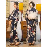 Tika 濃紺×大輪椿レトロモダン浴衣2点セット 浴衣 | Tika | 詳細画像8 