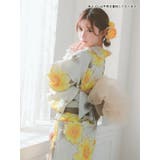 水彩×ポピー柄浴衣3点セット ガーリー浴衣 sweet浴衣 | Tika | 詳細画像3