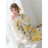 水彩×ポピー柄浴衣3点セット ガーリー浴衣 sweet浴衣 | Tika | 詳細画像4