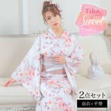 Tika フェミニンニュアンスフラワー模様浴衣2点セット 浴衣 | Tika | 詳細画像1