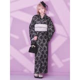 モノトーンフラワー総レース浴衣3点セット 浴衣セット