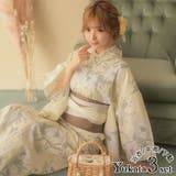 ニュアンス牡丹フレッシュカラー浴衣3点セット 平帯 下駄 | Tika | 詳細画像1 