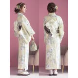 ニュアンス牡丹フレッシュカラー浴衣3点セット 作り帯 下駄 | Tika | 詳細画像6