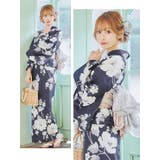 アンティークフラワー柄ガーリー浴衣3点セット 浴衣セット レディース浴衣 | Tika | 詳細画像3