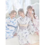 エアリーブルーフェザー柄ガーリー浴衣3点セット 浴衣セット レディース浴衣 | Tika | 詳細画像4