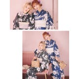 青地×ニュアンスフラワー浴衣3点セット 浴衣セット レディース浴衣 | Tika | 詳細画像7