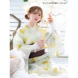 水彩×大輪向日葵柄浴衣3点セット ガーリー浴衣 sweet浴衣 | Tika | 詳細画像4
