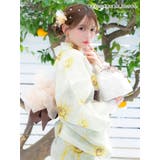 水彩×大輪向日葵柄浴衣3点セット ガーリー浴衣 sweet浴衣 | Tika | 詳細画像5