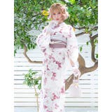 大輪牡丹柄浴衣3点セット ガーリー浴衣 sweet浴衣 | Tika | 詳細画像3