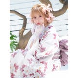 大輪牡丹柄浴衣3点セット ガーリー浴衣 sweet浴衣 | Tika | 詳細画像4