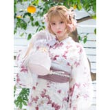 大輪牡丹柄浴衣3点セット ガーリー浴衣 sweet浴衣 | Tika | 詳細画像6