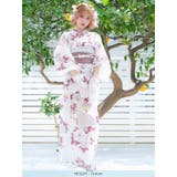 大輪牡丹柄浴衣3点セット ガーリー浴衣 sweet浴衣 | Tika | 詳細画像8